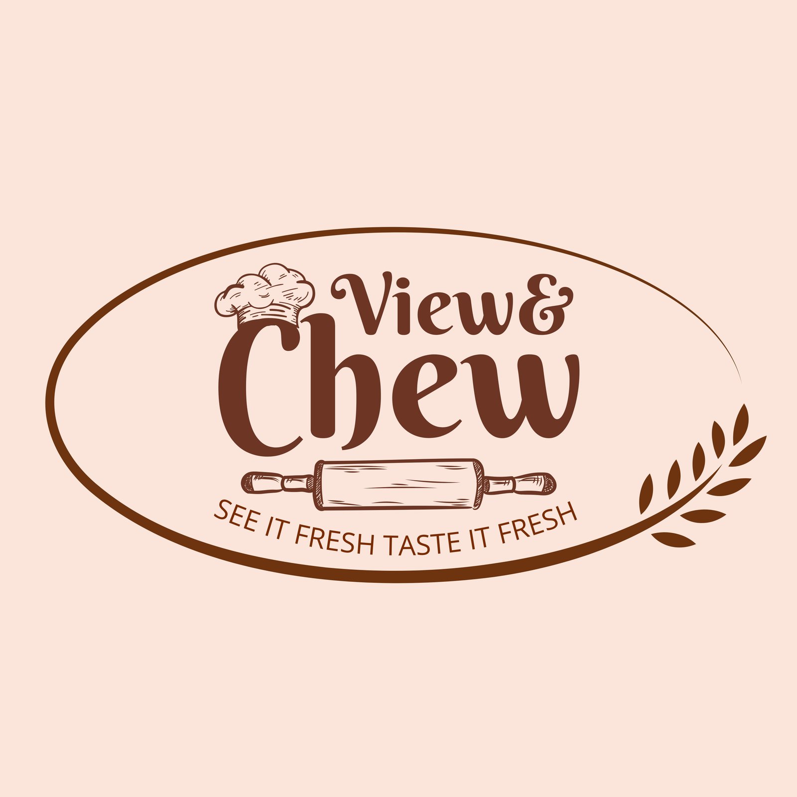 View & Chew Logo